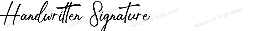 Handwritten Signature字体转换